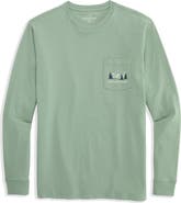 vineyard vines Mountain Dog Long Sleeve Pocket Graphic T-Shirt