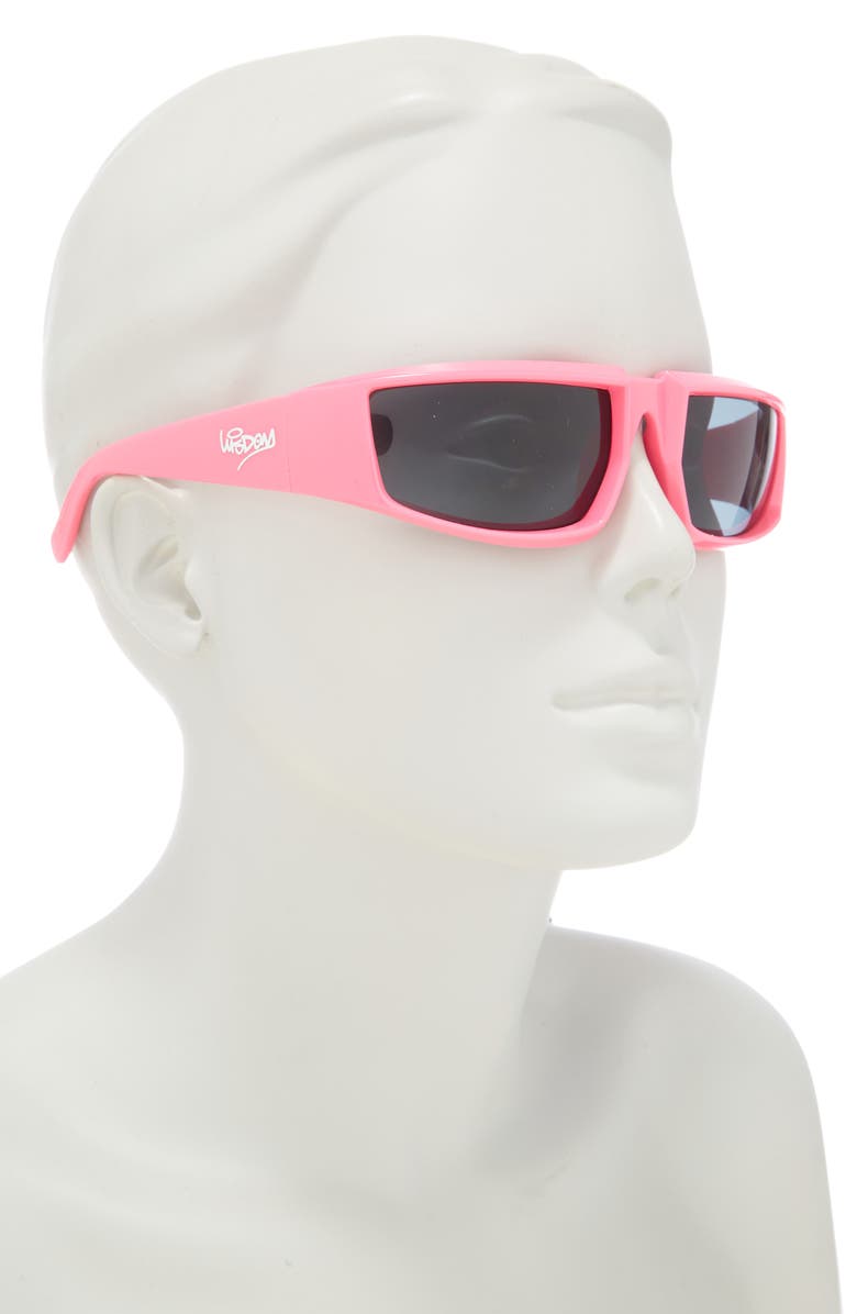 Wisdom Frame 6 53mm Square Sunglasses, Alternate, color, Pink