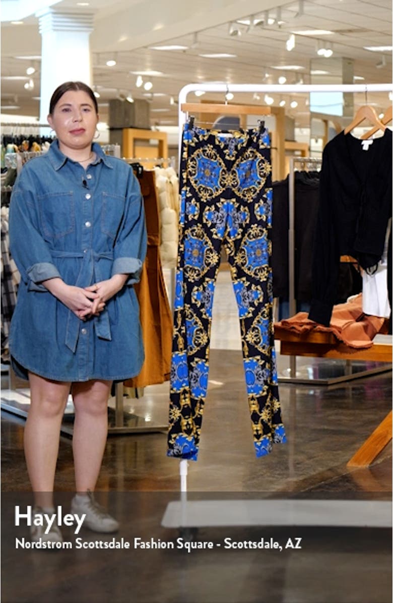 Teeny Tapestry Print Flare Bootcut Pants, sales video thumbnail