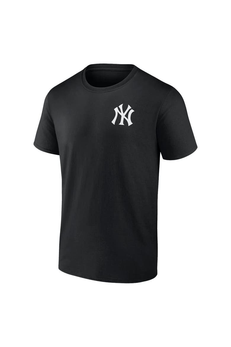Men's Profile  Black New York Yankees Big & Tall Two-Sided Graphic T-Shirt, Alternate, color, Black
