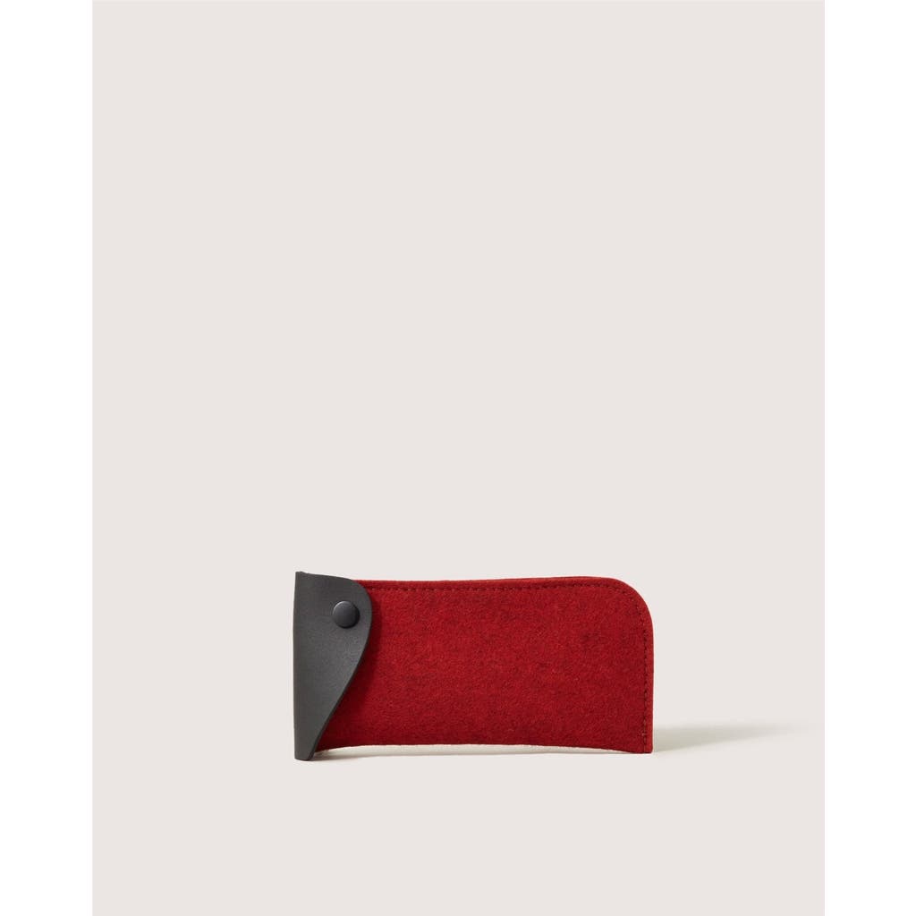 Graf Lantz Anzen Merino Wool Eyeglass Sleeve in Cherry  product