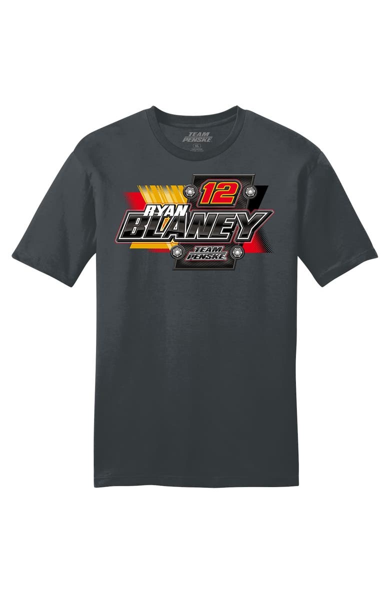 TEAM PENSKE Men's Team Penske  Charcoal Ryan Blaney Advance Auto Parts T-Shirt, Alternate, color, 