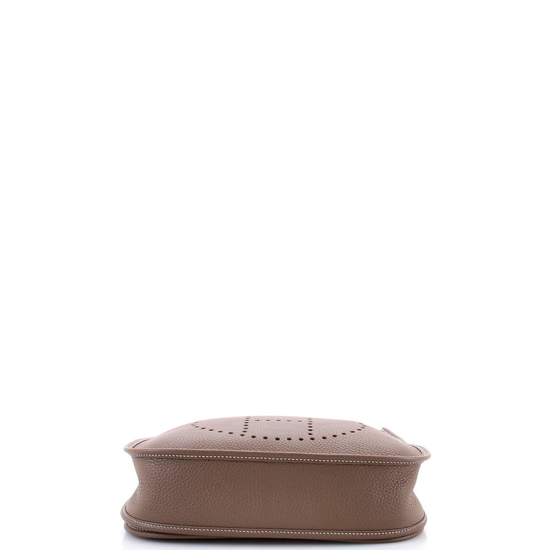 Pre-Owned Hermes Evelyne Bag Gen III Clemence PM, Alternate, color, Etoupe