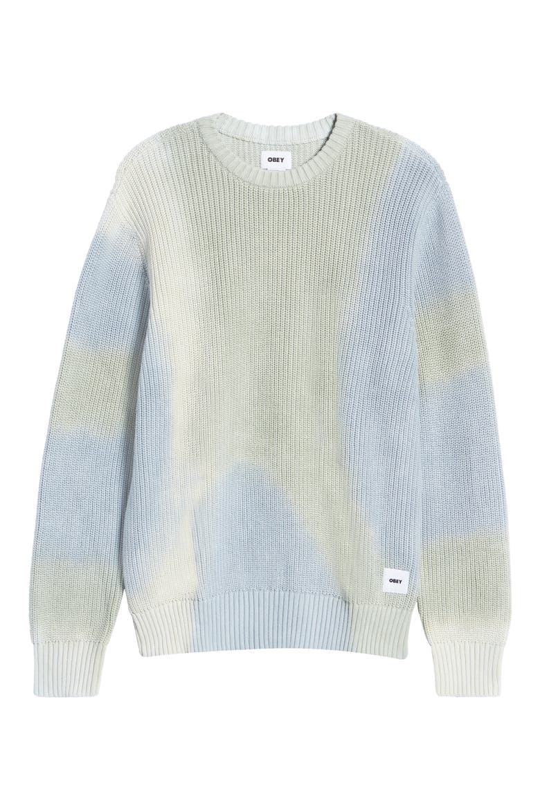 Tie Dye Organic Cotton Sweater, Alternate, color, GOOD GREY MULTI