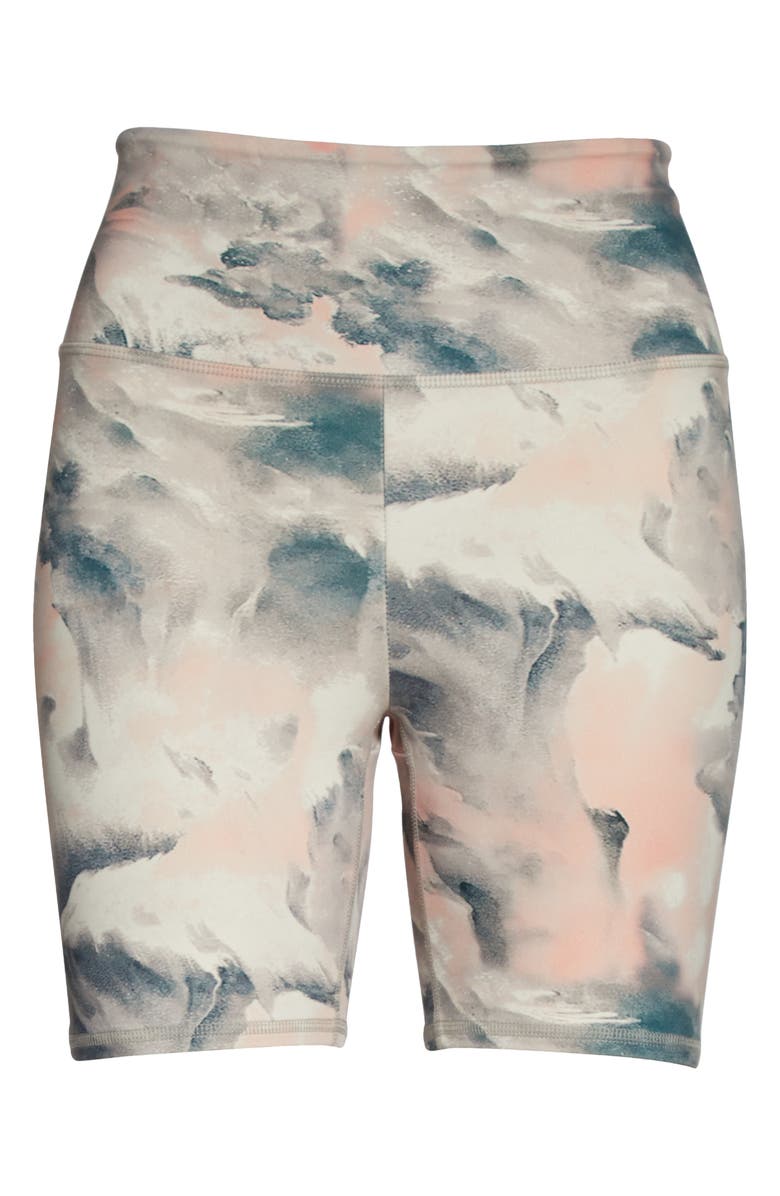 Fourlaps Arc High Waist Recycled Polyester Blend Bike Shorts, Alternate, color, 