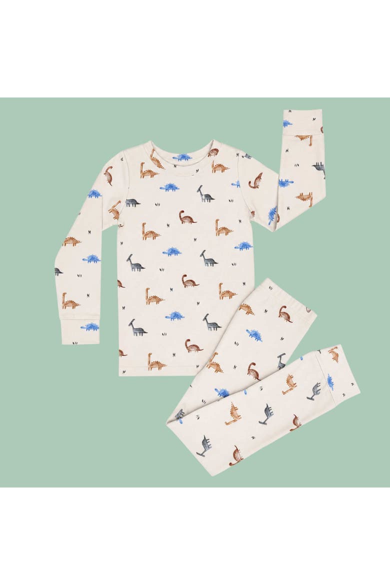 Modal Pajamas - Dinosaurs, Alternate, color, Beige