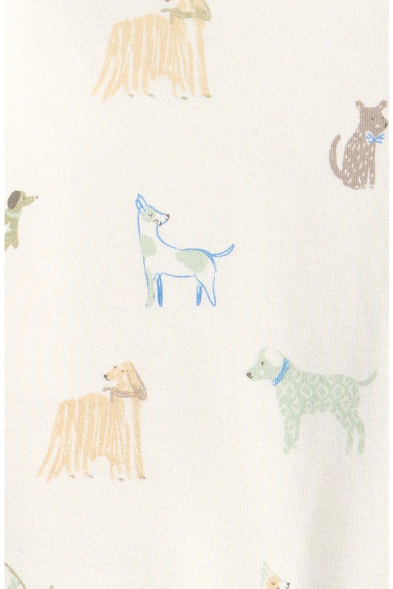 Dog Days Print Organic Cotton Bodysuit, Alternate, color, DOG DAYS