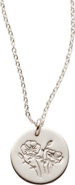 MADE BY MARY August Birth Flower Necklace
