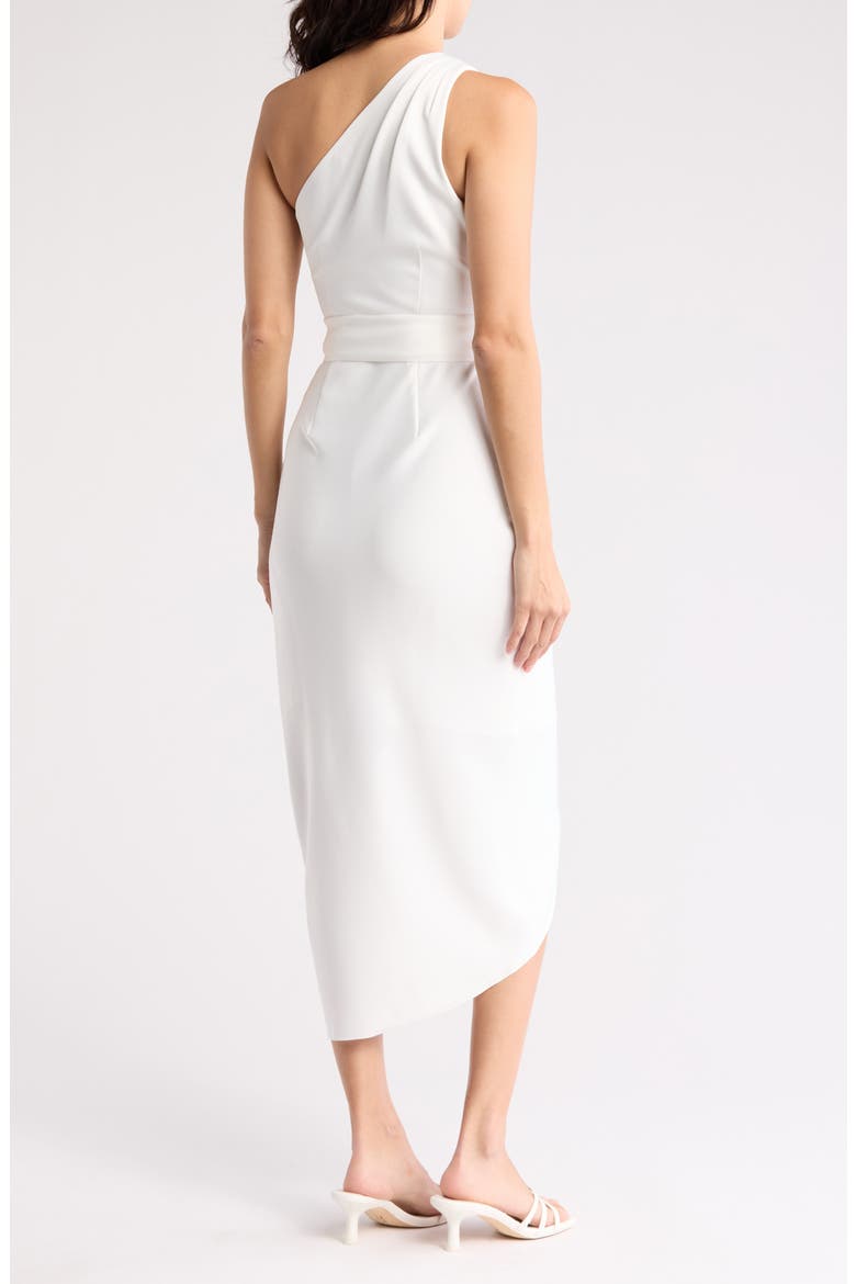 Gabie One Shoulder Wrap Skirt Dress, Alternate, color, IVORY