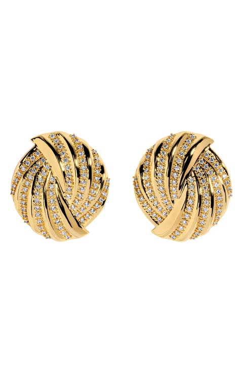 Arlo Pavé Stud Earrings