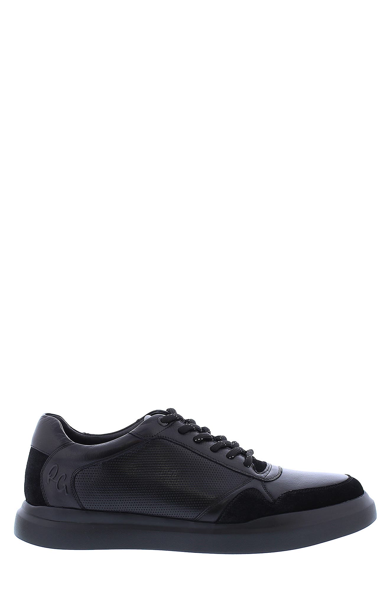 Robert Graham Cava Leather Perforated Sneaker, Alternate, color, 