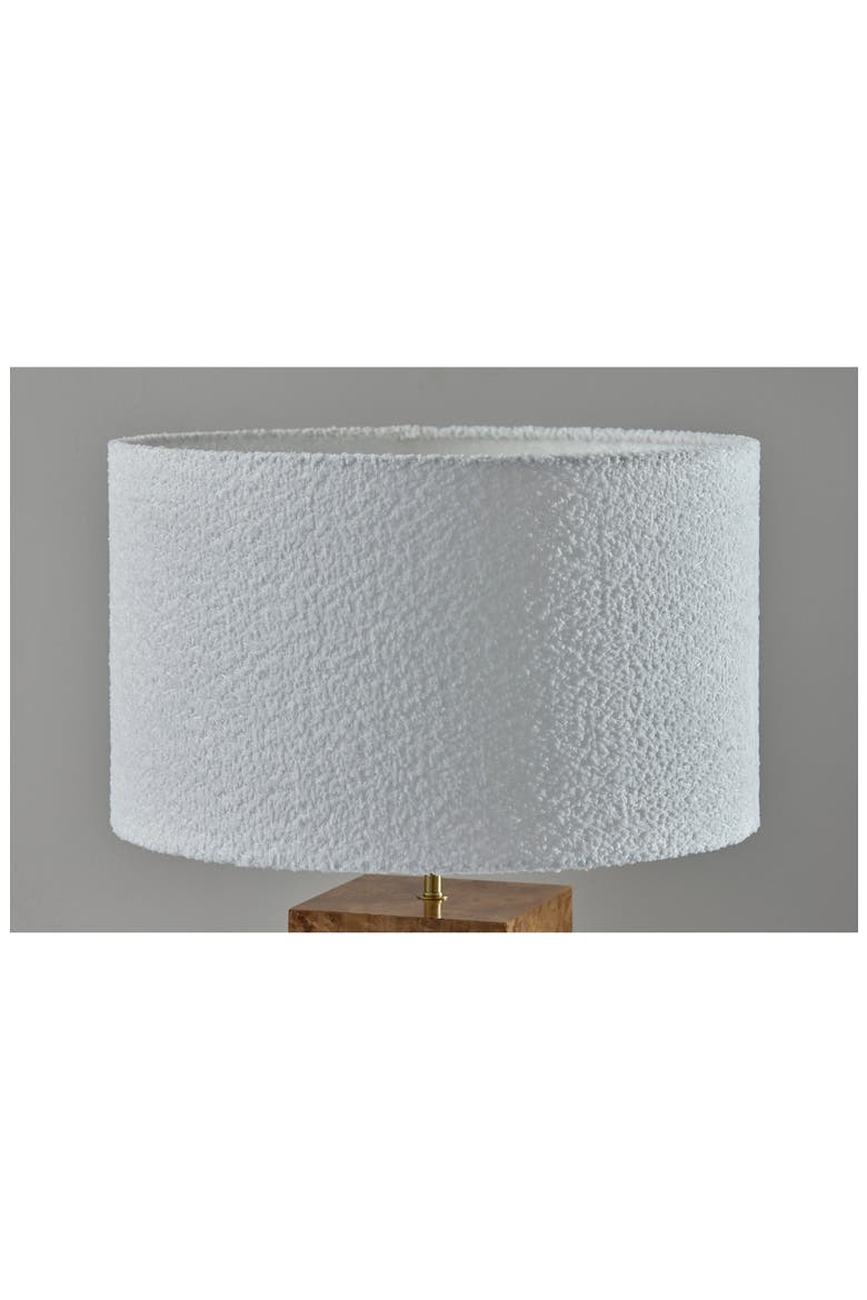 Frederick Table Lamp, Alternate, color, BURLED WOOD W/ ANTIQUE BRASS