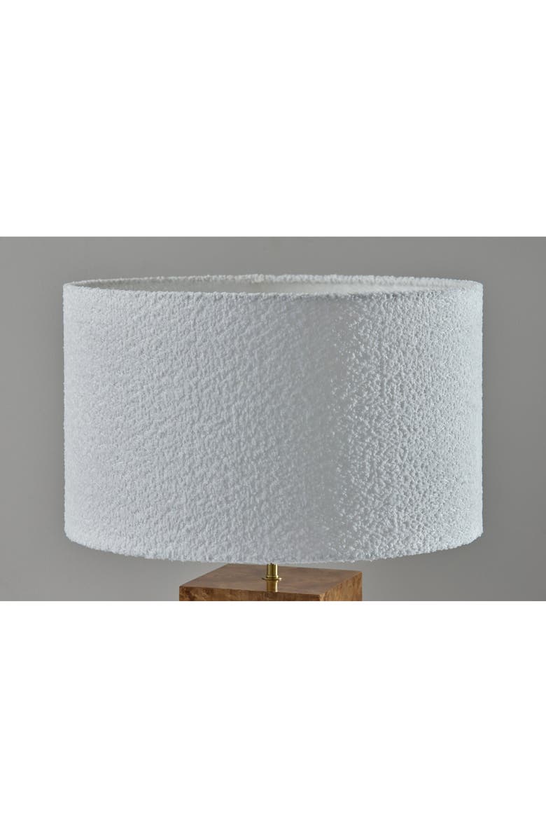 ADESSO LIGHTING Frederick Table Lamp, Alternate, color, Burled Wood W/ Antique Brass