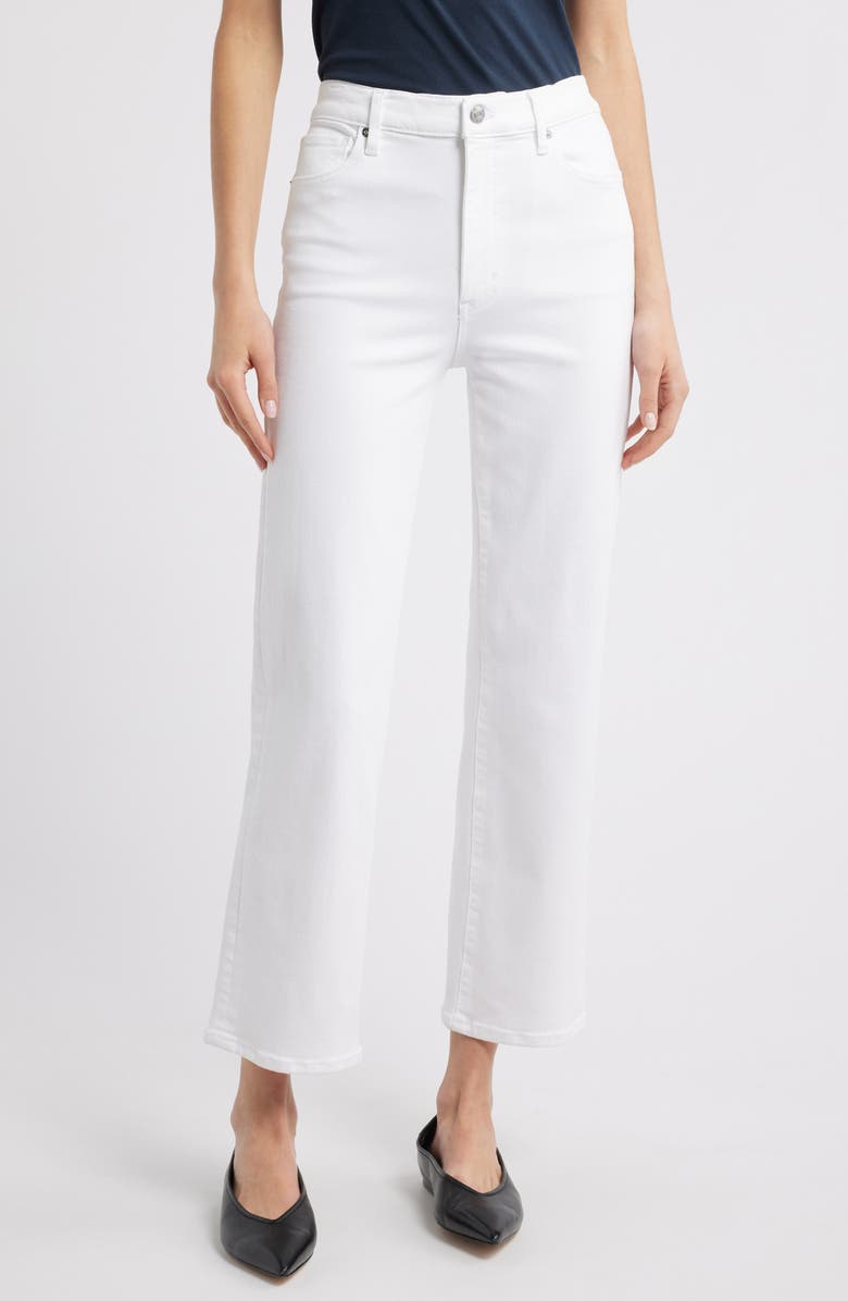 FRAME Le Sleek High Waist Ankle Straight Leg Jeans, Main, color, White