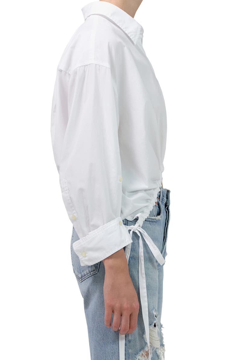 Citizens of Humanity Drawstring Hem Cotton Shirt, Alternate, color, 