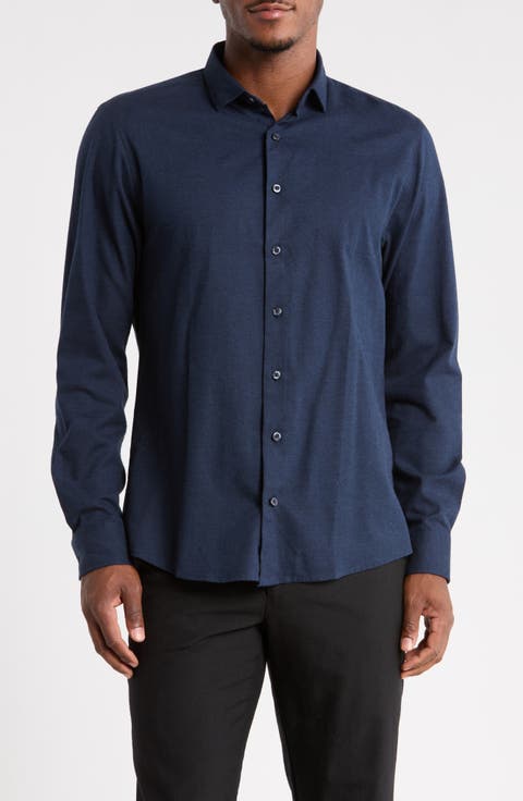 Soft Flannel Button-Up Shirt