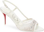 Christian Louboutin Miss Z Crystal Embellished Slingback Sandal