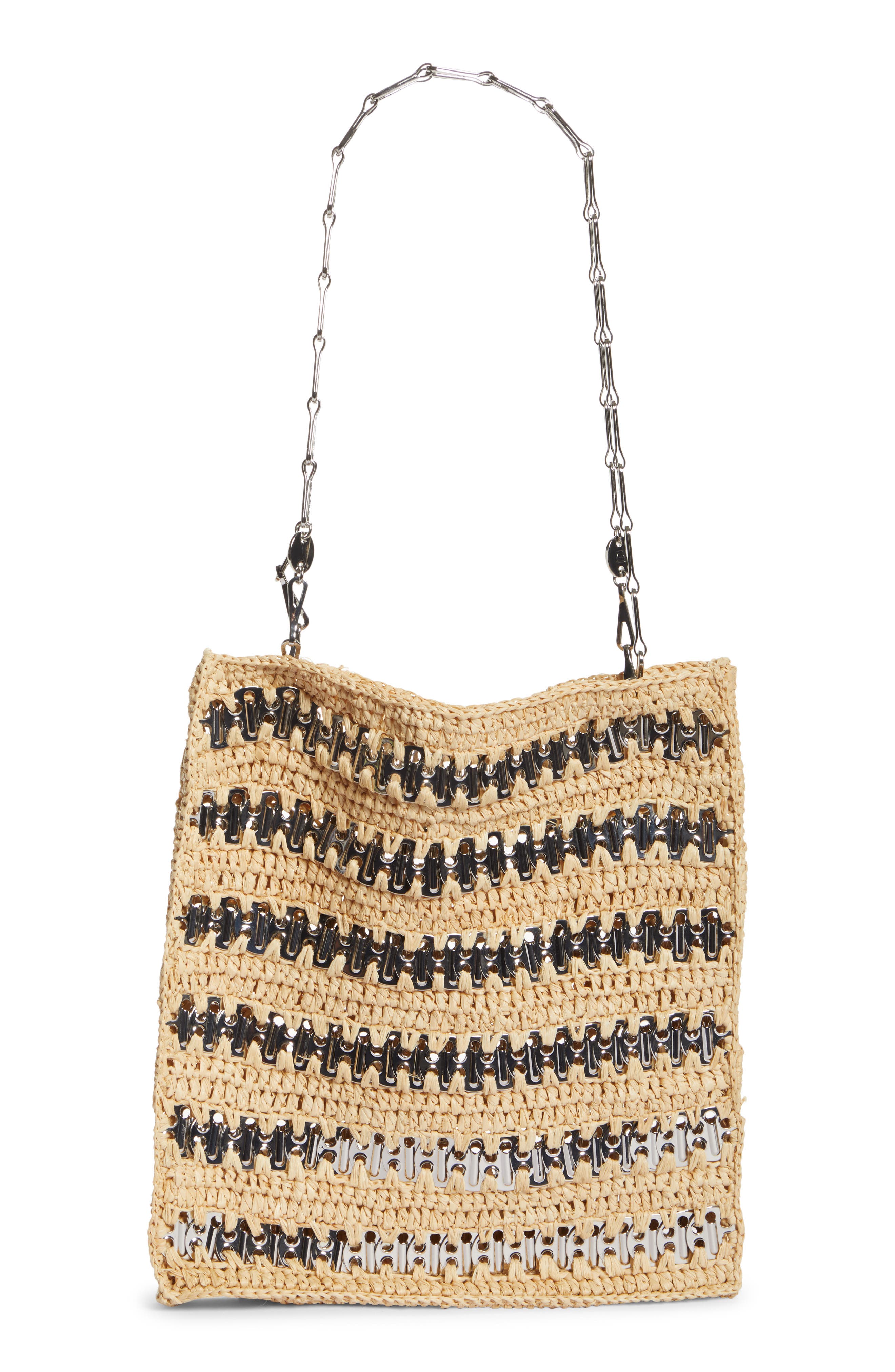 Rabanne paco rabanne 1969 Raffia Tote, Main, color, 