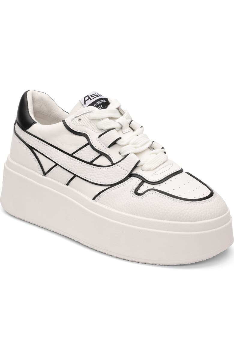 Ash Match Platform Sneaker, Main, color, White/ Black