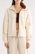 Sweaty Betty Premium Brushed Organic Cotton Blend Zip Hoodie