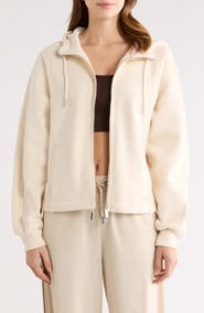Sweaty Betty Premium Brushed Organic Cotton Blend Zip Hoodie