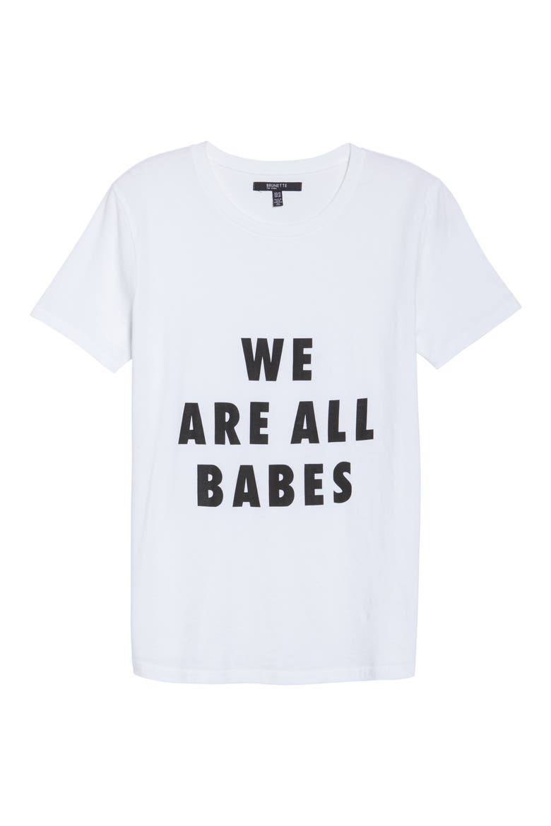 We Are All Babes Tee, Alternate, color, WHITE