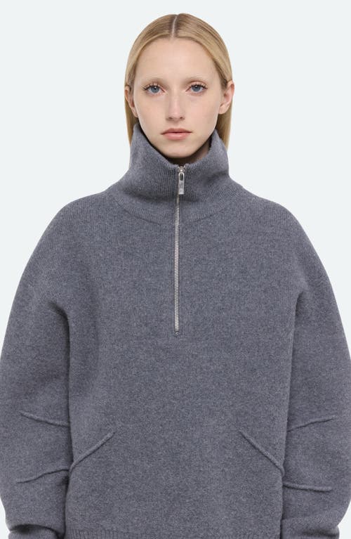 Helmut Lang Apex Quarter Zip Sweater In Animal Print