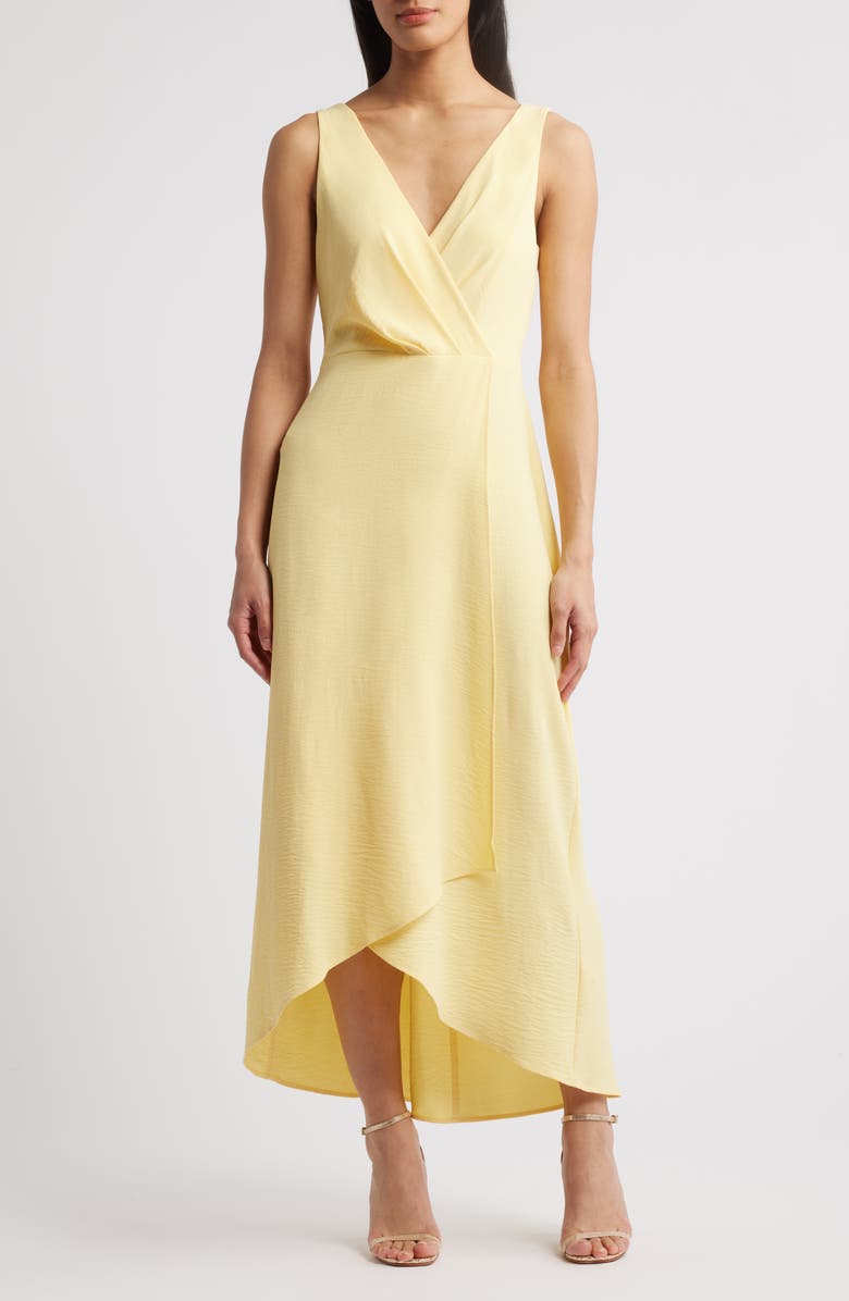 Connected Apparel High-Low Midi Dress, Main, color, 