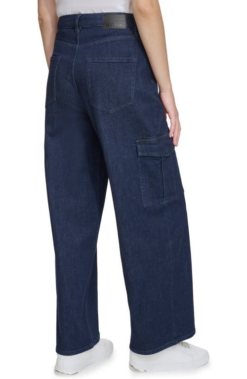 Dkny High Waist Cargo Jeans In Union Square