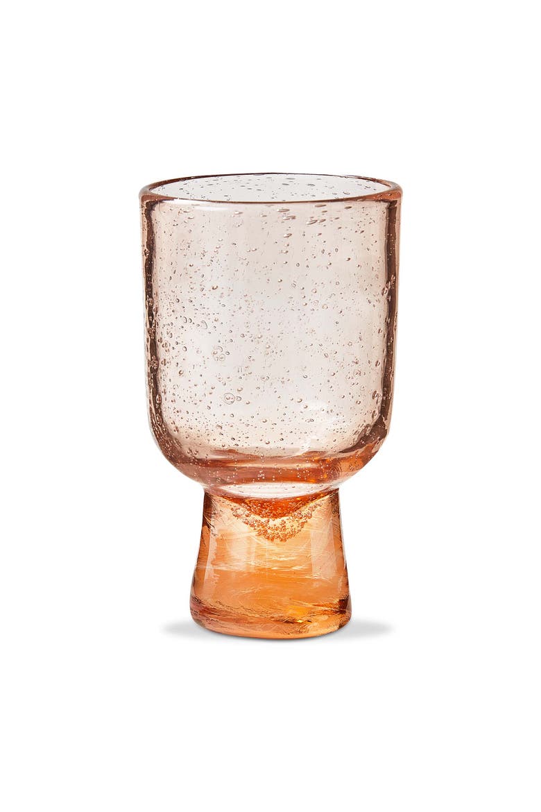 Bubble Glass Footed BDrinkware Set of 10oz Glasses, Main, color, Pink