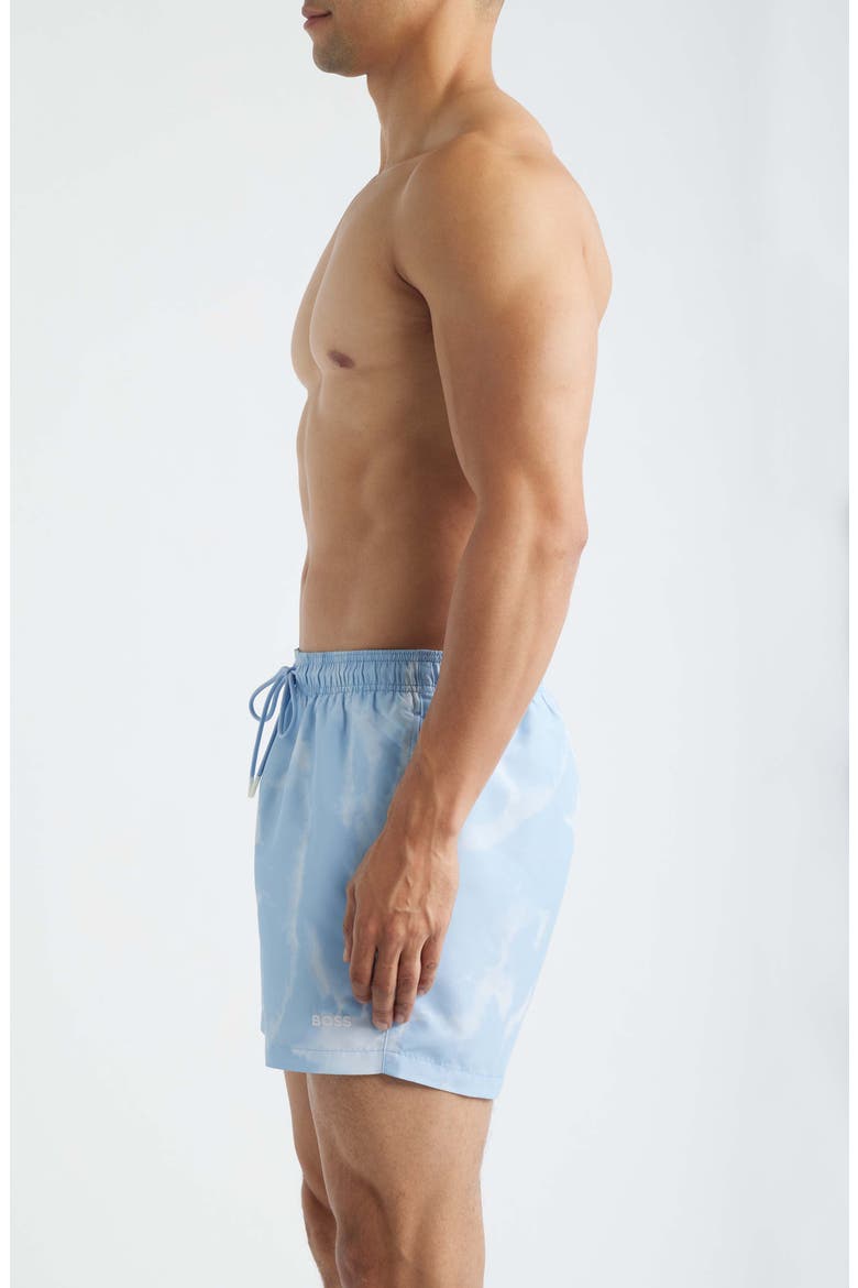 Lionfish Swim Trunks, Alternate, color, LIGHT/ PASTEL BLUE