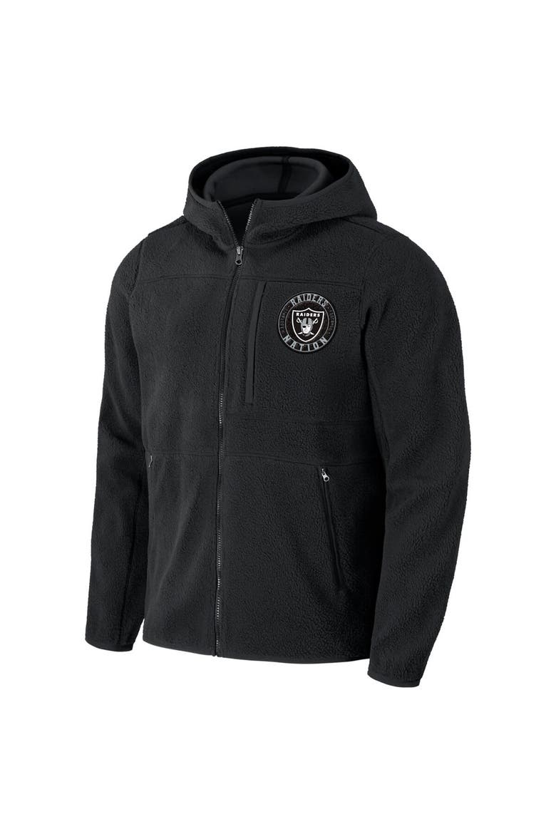 Men's NFL x Darius Rucker Collection by Fanatics  Black Las Vegas Raiders Sherpa Full-Zip Hoodie, Alternate, color, Black