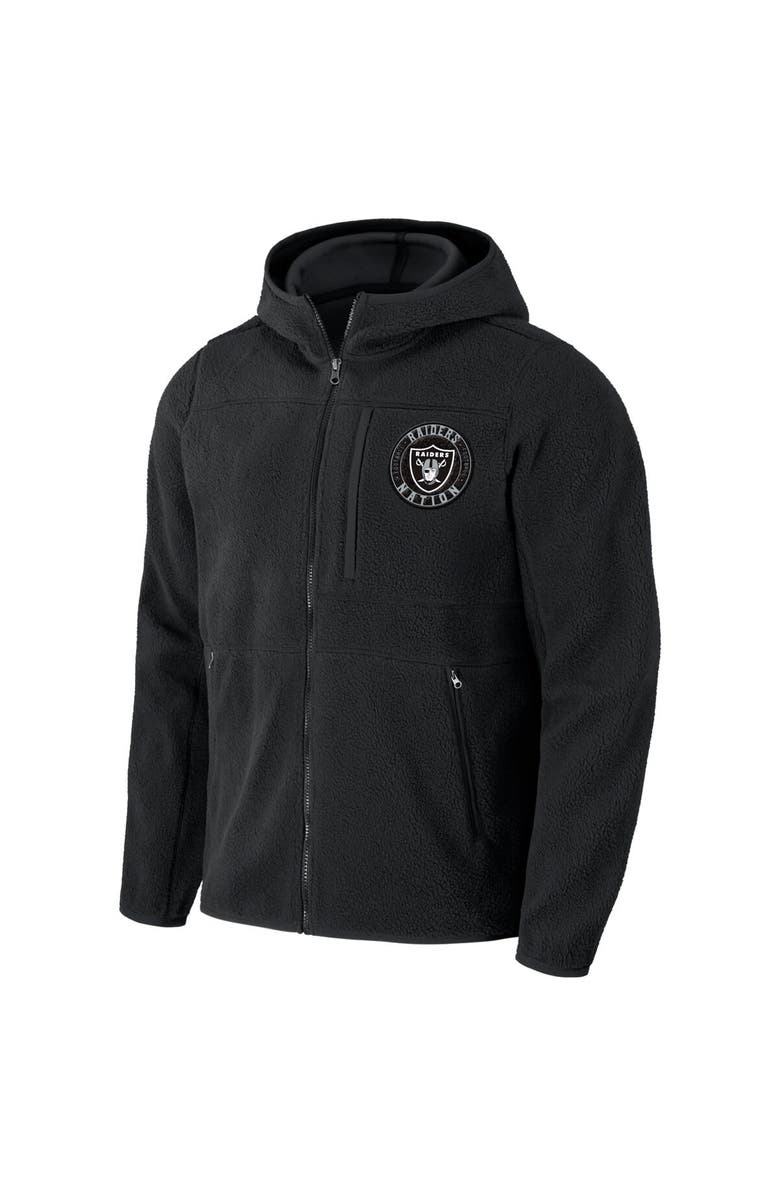 NFL X DARIUS RUCKER Men's NFL x Darius Rucker Collection by Fanatics  Black Las Vegas Raiders Sherpa Full-Zip Hoodie, Alternate, color, 
