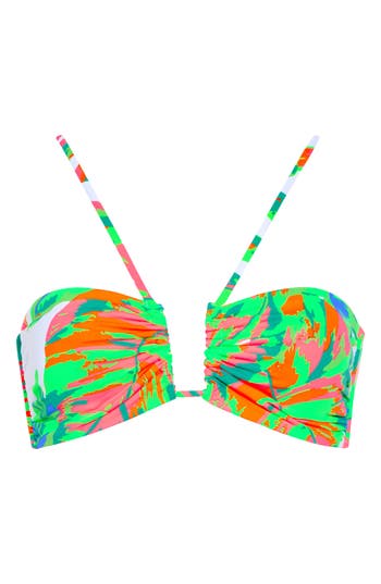 Maaji Greenleaf Ursule Halter Bikini Top In White