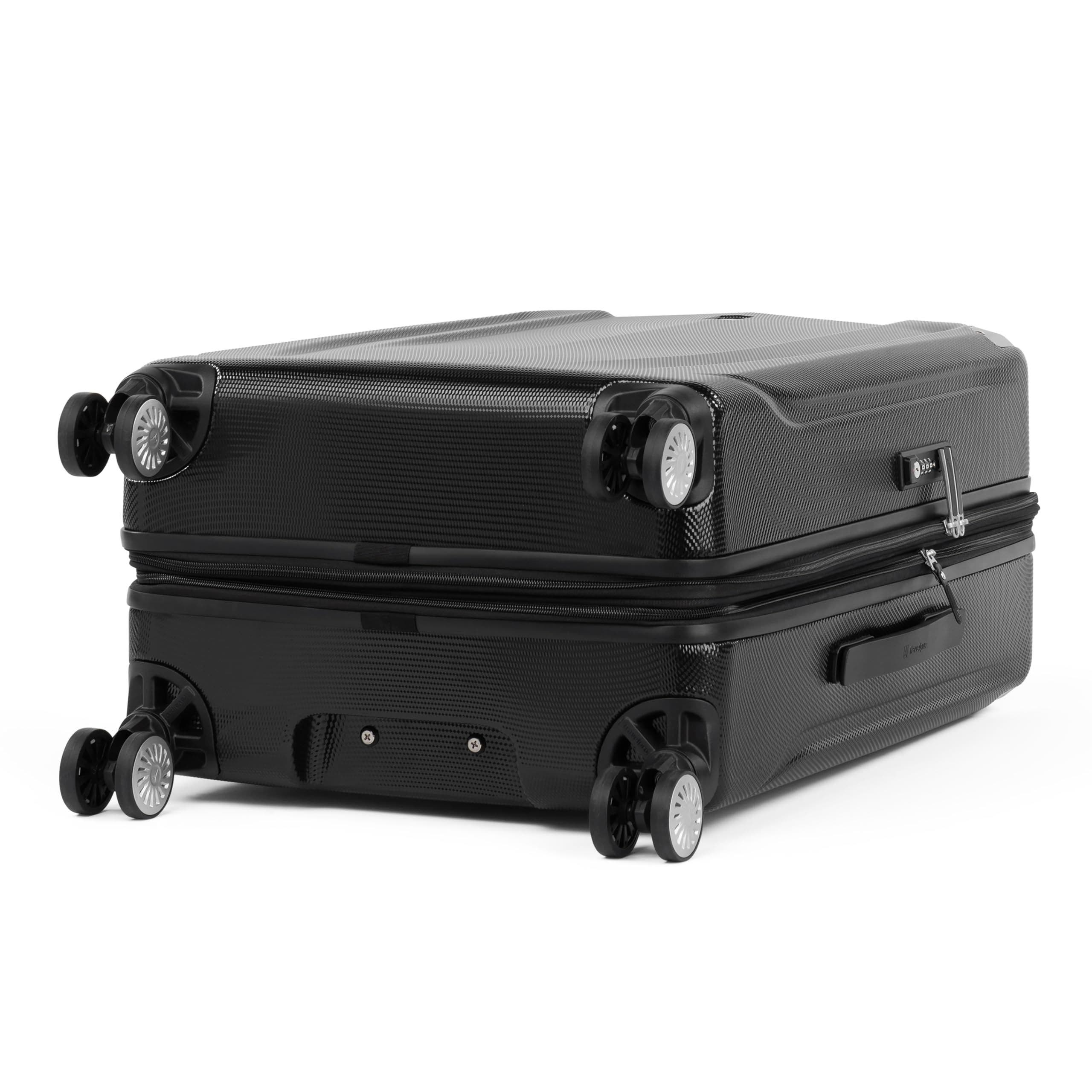 TRAVELPRO Pathways 3 Hardside Expandable 25" Medium Check in Spinner Luggage, Alternate, color, Black Knight