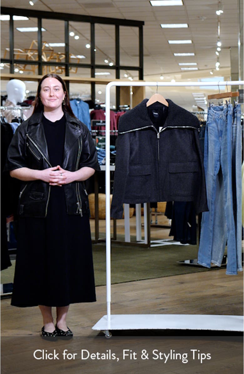 Wool Blend Zip Jacket, sales video thumbnail