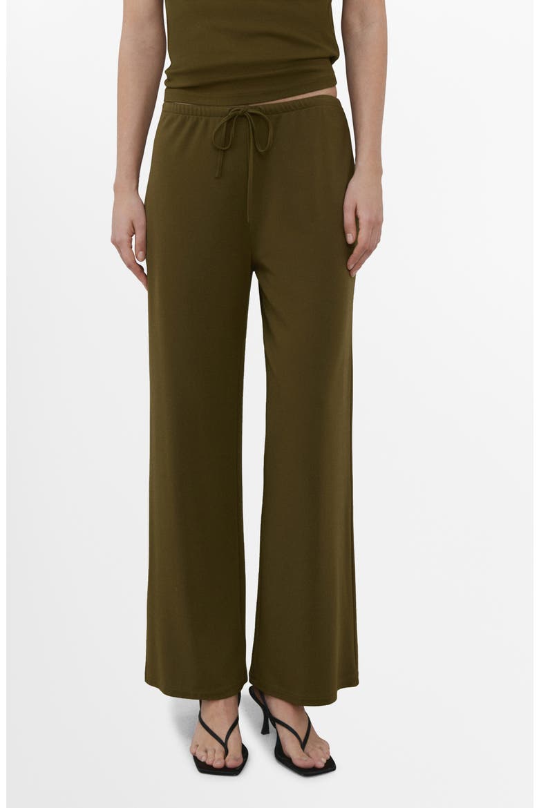 Straight Leg Knit Pants, Main, color, KHAKI