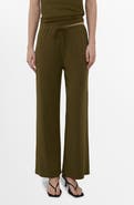 MANGO Straight Leg Knit Pants
