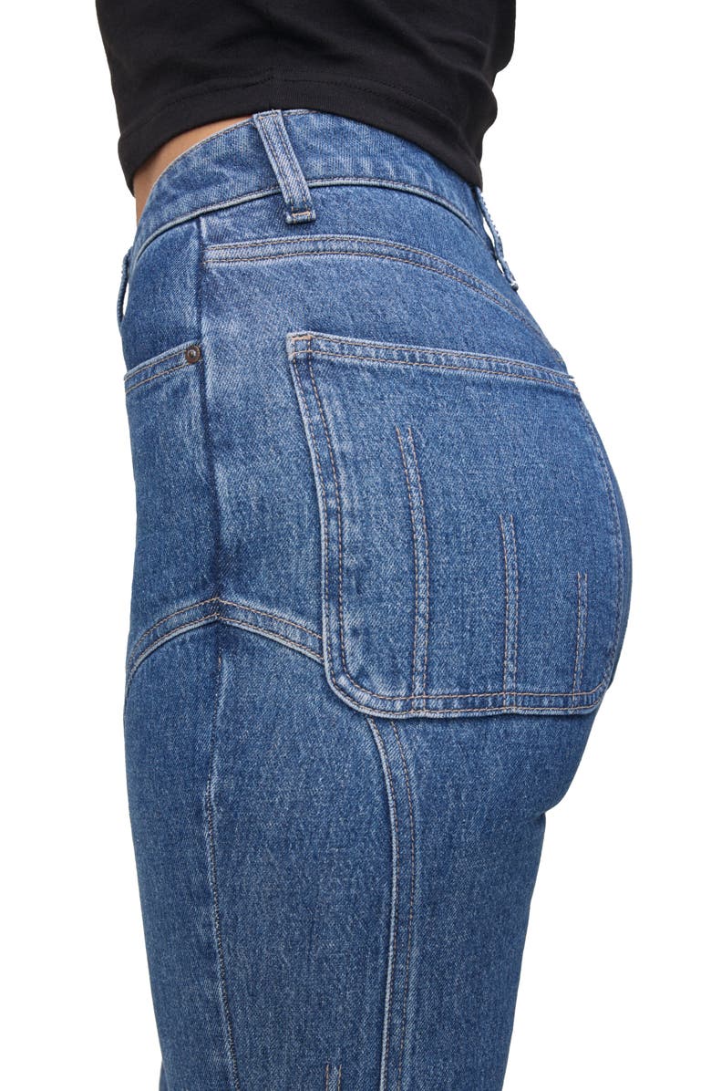 WARP+WEFT Mia Seamed Flare Jeans, Alternate, color, 