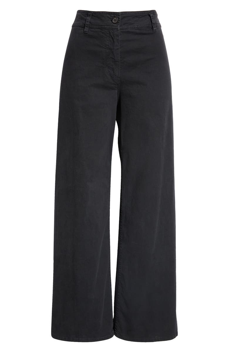 Nili Lotan Megan Wide Leg Twill Pants, Alternate, color,