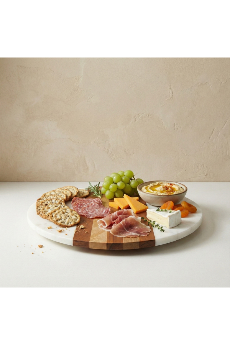 Moa Lazy Susan, Alternate, color, Marble