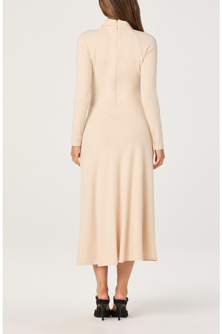 Long Sleeve Mock Neck Dress, Alternate, color, CREAM