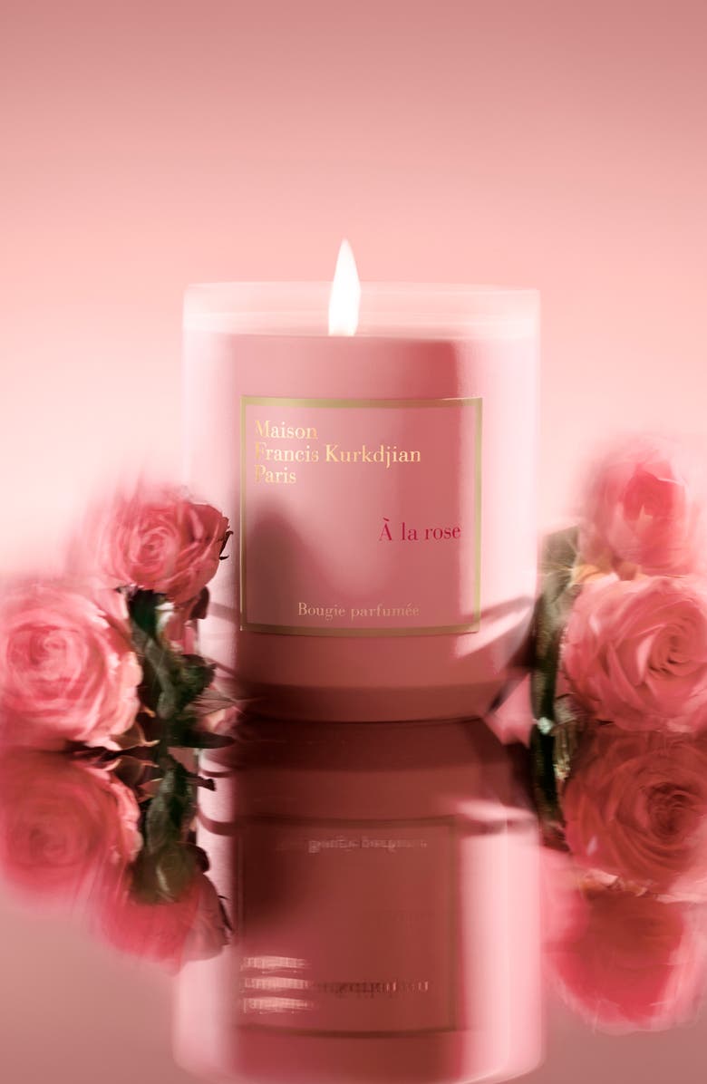 Maison Francis Kurkdjian Å la Rose Scented Candle, Alternate, color, 