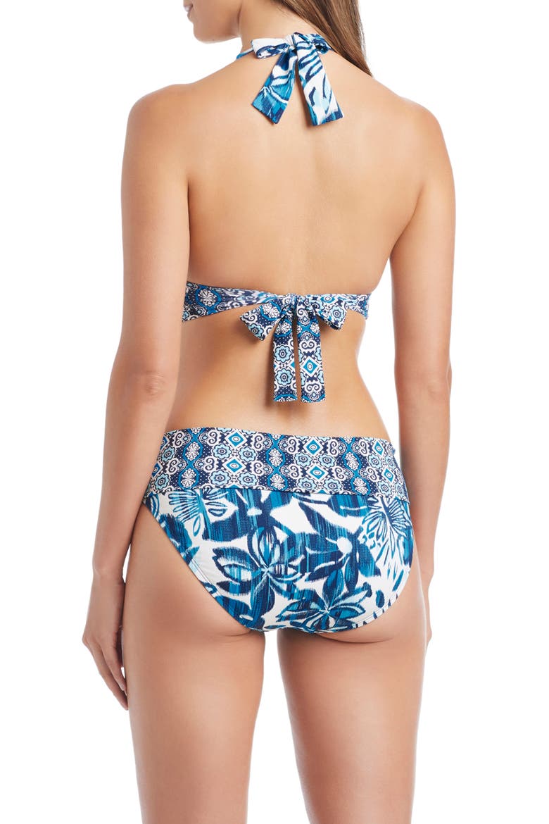 Foldover Hipster Bikini Bottoms, Alternate, color, MULTI