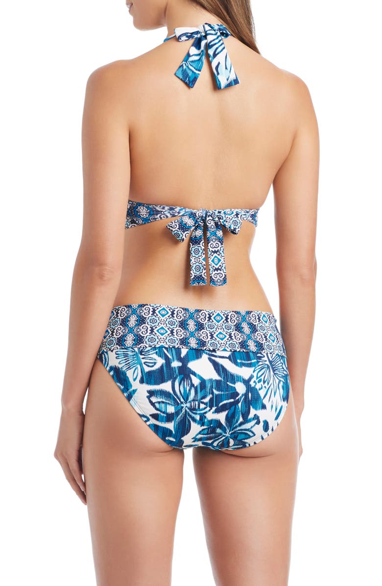 BLEU by Rod Beattie Halter Bikini Top, Alternate, color, Blue Multi