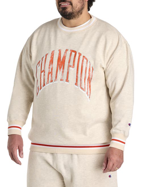 Champion Big & Tall Contrast Signature Sweatshirt In Neutral