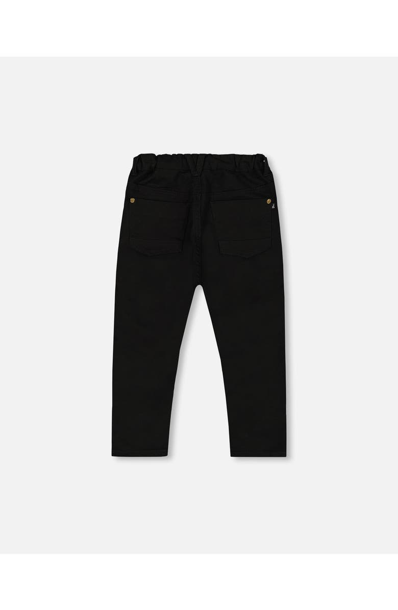 Deux par Deux Baby Boy's Stretch Twill Pants Black, Alternate, color, 