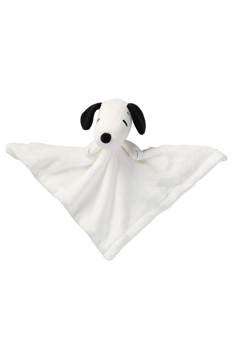 Lambs & Ivy Snoopy Plush Security Blanket/Lovey & Door Pillow Gift Set, Alternate, color, White
