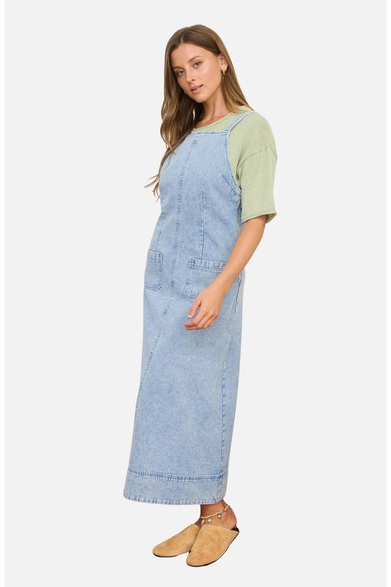 Denim Midi Dress, Alternate, color, LIGHT DENIM