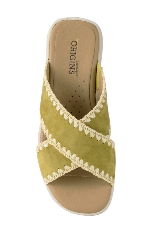 Baretraps Women's Origins Dolinda Slide Slip-on Sandals In Kelp Suede